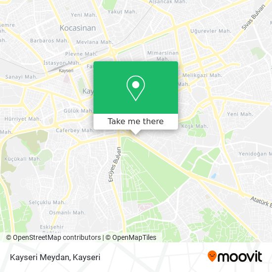 Kayseri Meydan map