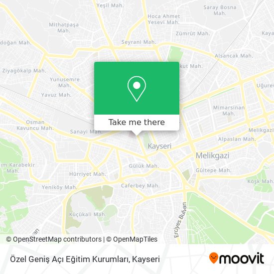 Özel Geniş Açı Eğitim Kurumları map