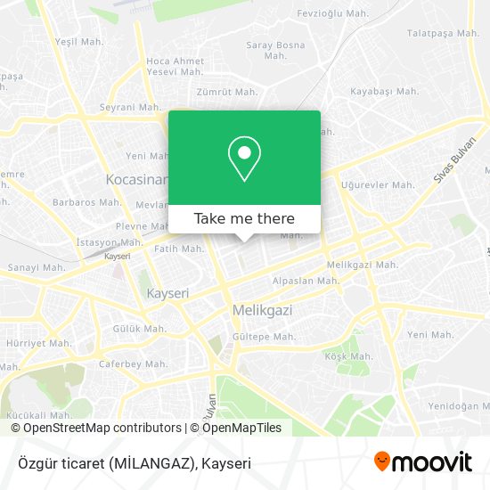 Özgür ticaret (MİLANGAZ) map