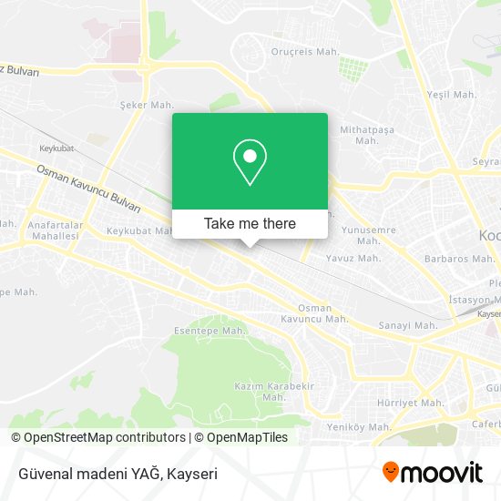 Güvenal madeni YAĞ map