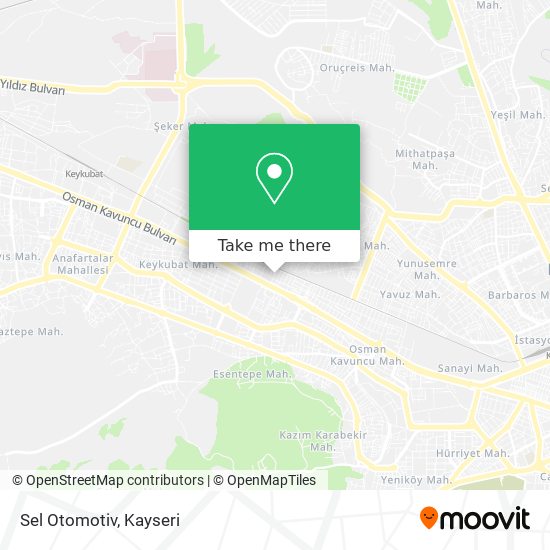 how to get to sel otomotiv in melikgazi by bus