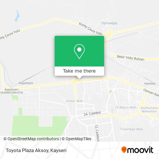 Toyota Plaza Aksoy map