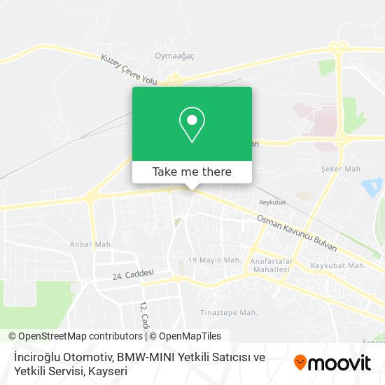 İnciroğlu Otomotiv, BMW-MINI Yetkili Satıcısı ve Yetkili Servisi map
