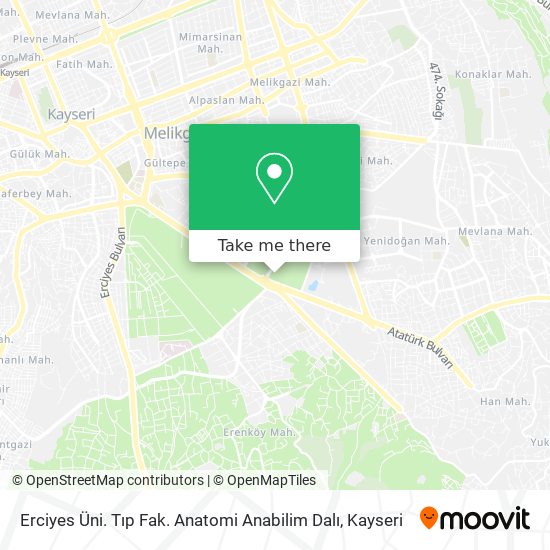 Erciyes Üni. Tıp Fak. Anatomi Anabilim Dalı map
