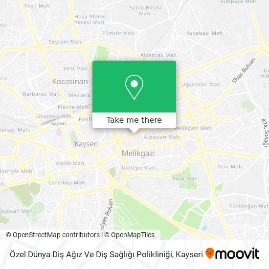 Özel Dünya Diş Ağız Ve Diş Sağlığı Polikliniği map