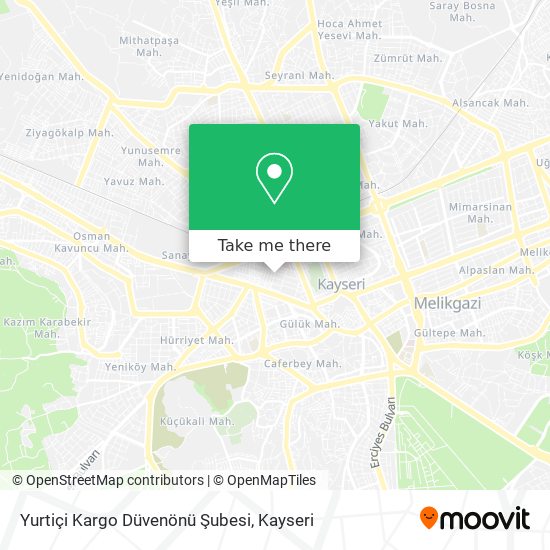 Yurtiçi Kargo Düvenönü Şubesi map