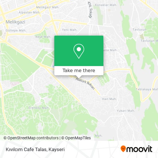 Kıvılcım Cafe Talas map