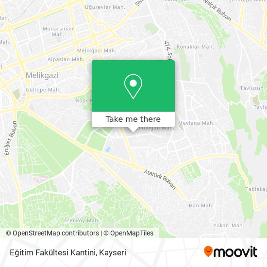 Eğitim Fakültesi Kantini map