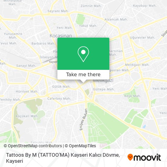 Tattoos By M (TATTOO'MA) Kayseri Kalıcı Dövme map