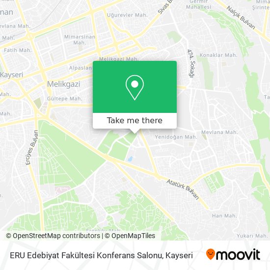 ERU Edebiyat Fakültesi Konferans Salonu map