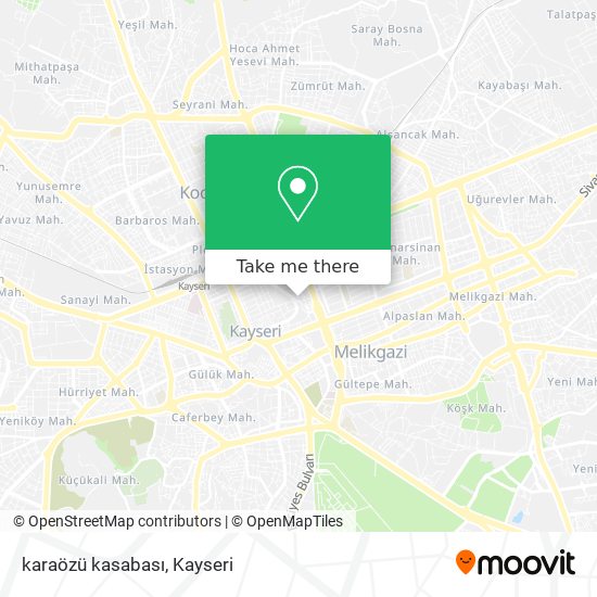 karaözü kasabası map