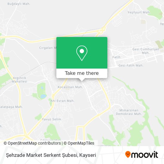 Şehzade Market Serkent Şubesi map