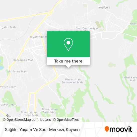 Sağlıklı Yaşam Ve Spor Merkezi map
