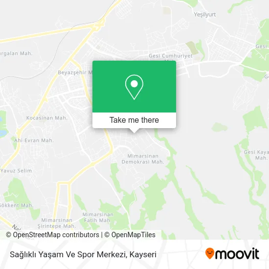 Sağlıklı Yaşam Ve Spor Merkezi map