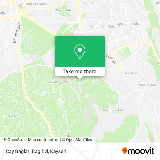 Cay Baglari Bag Evi map