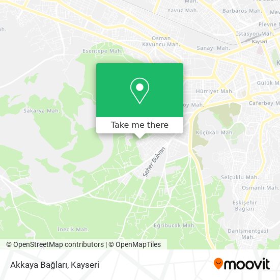 Akkaya Bağları map