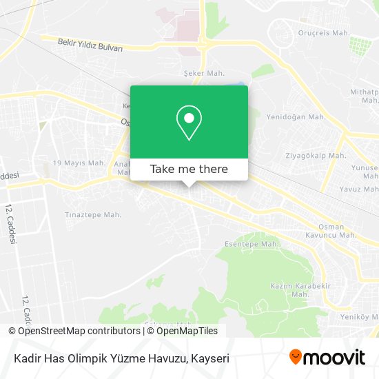 Kadir Has Olimpik Yüzme Havuzu map