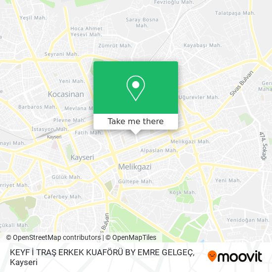 KEYF İ TRAŞ ERKEK KUAFÖRÜ BY EMRE GELGEÇ map