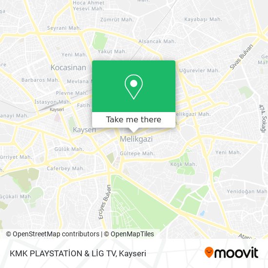 KMK PLAYSTATİON & LİG TV map