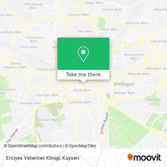 Erciyes Veteriner Klinigi map