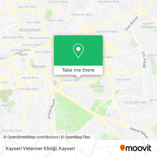 Kayseri Veteriner Kliniği map