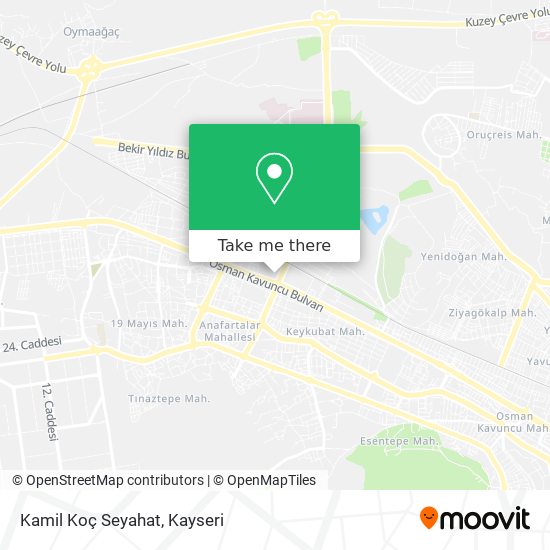 Kamil Koç Seyahat map