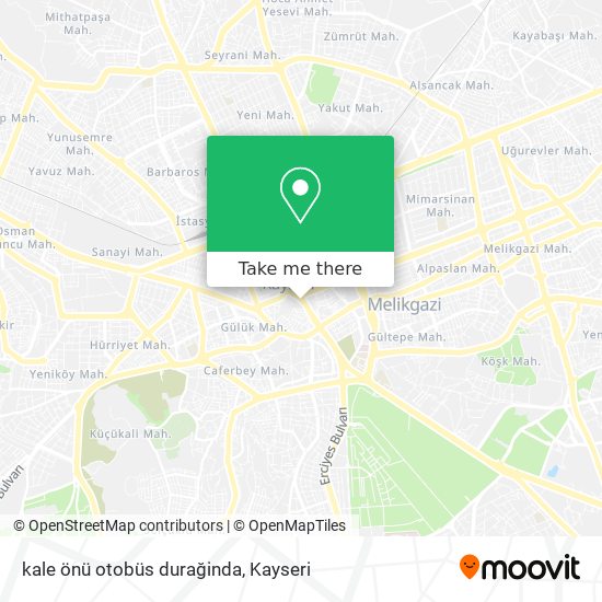 kale önü otobüs durağinda map