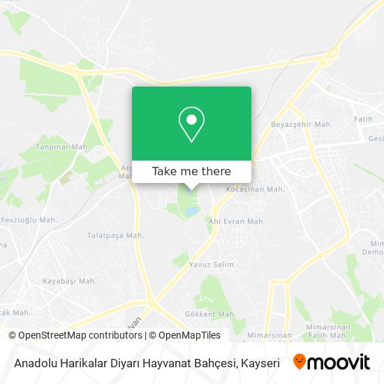Anadolu Harikalar Diyarı Hayvanat Bahçesi map