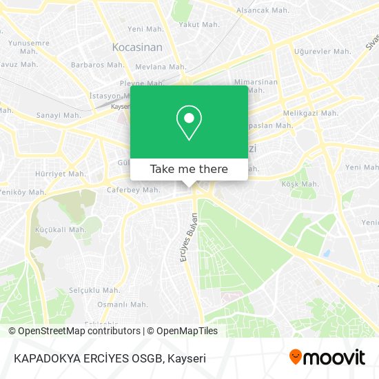 KAPADOKYA ERCİYES OSGB map