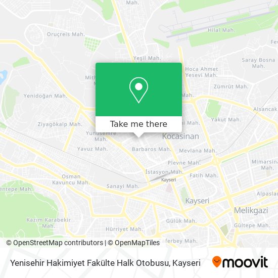 Yenisehir Hakimiyet Fakülte Halk Otobusu map