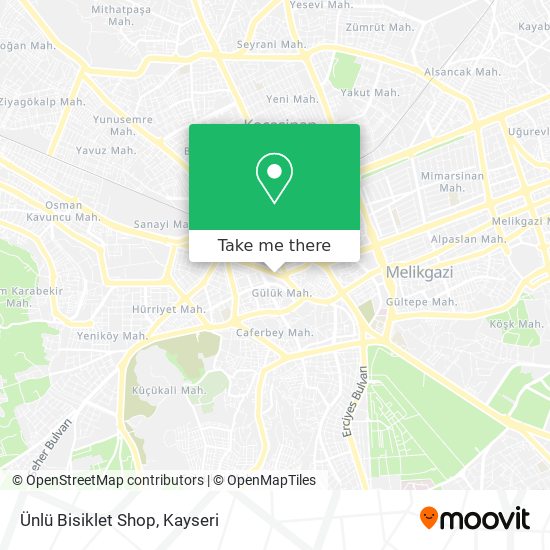 Ünlü Bisiklet Shop map