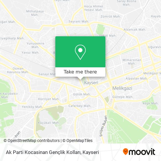 Ak Parti Kocasinan Gençlik Kolları map
