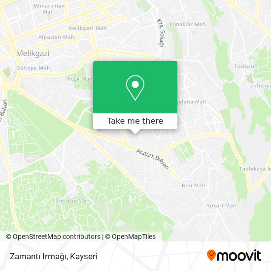 Zamantı Irmağı map
