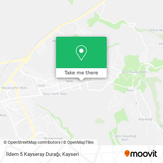 İldem 5 Kayseray Durağı map