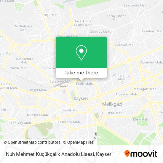 Nuh Mehmet Küçükçalık Anadolu Lisesi map