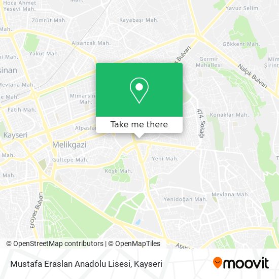 Mustafa Eraslan Anadolu Lisesi map