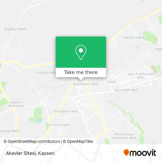 Akevler Sitesi map