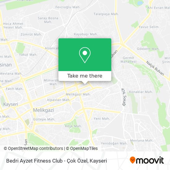 Bedri Ayzet Fitness Club - Çok Özel map