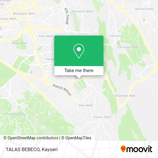 TALAS BEBECO map