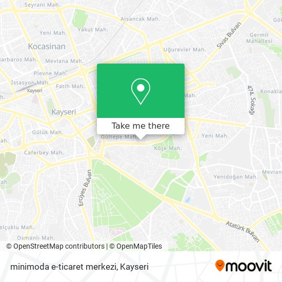minimoda e-ticaret merkezi map