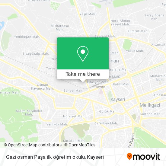 Gazi osman Paşa ilk öğretim okulu map