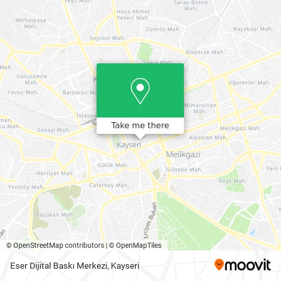 Eser Dijital Baskı Merkezi map
