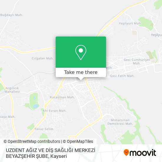 UZDENT AĞIZ VE DİŞ SAĞLIĞI MERKEZİ BEYAZŞEHİR ŞUBE map