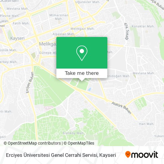 Erciyes Üniversitesi Genel Cerrahi Servisi map