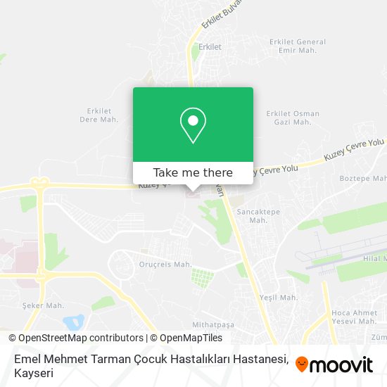 Emel Mehmet Tarman Çocuk Hastalıkları Hastanesi map