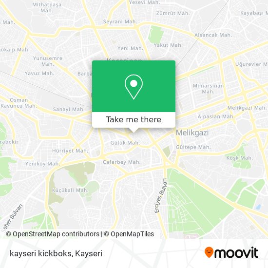 kayseri kickboks map