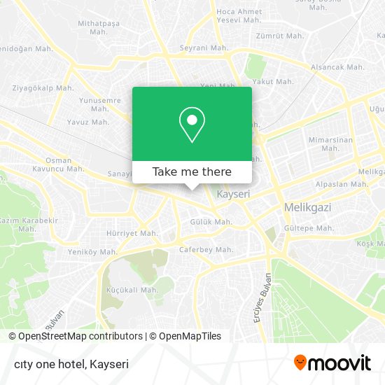 cıty one hotel map