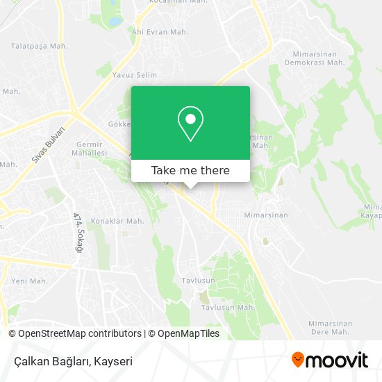 Çalkan Bağları map