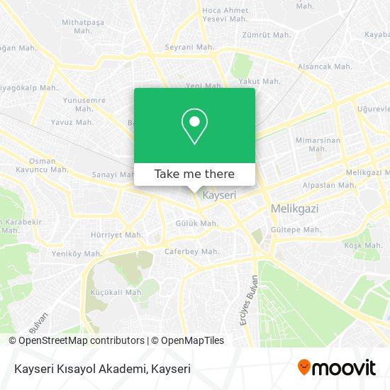Kayseri Kısayol Akademi map