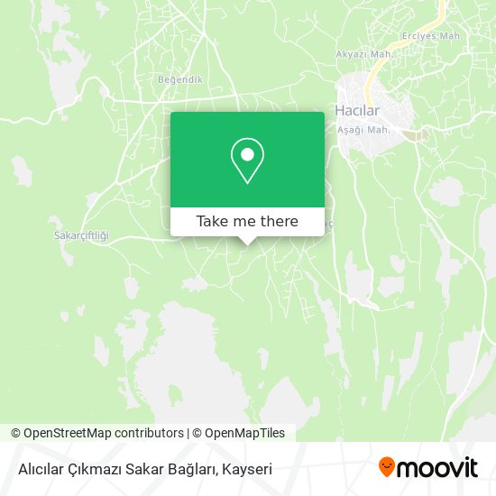 Alıcılar Çıkmazı Sakar Bağları map